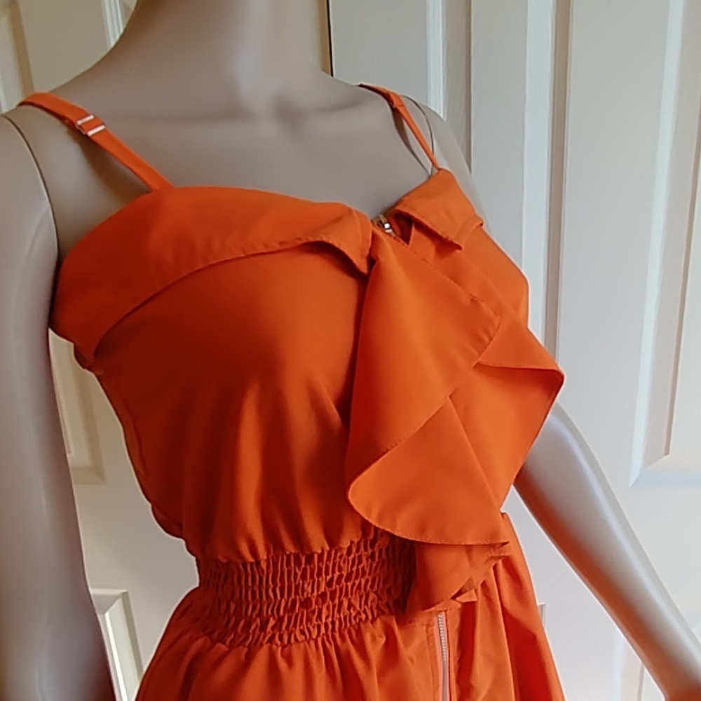 Orange sun dress by XTAREN. Size S.